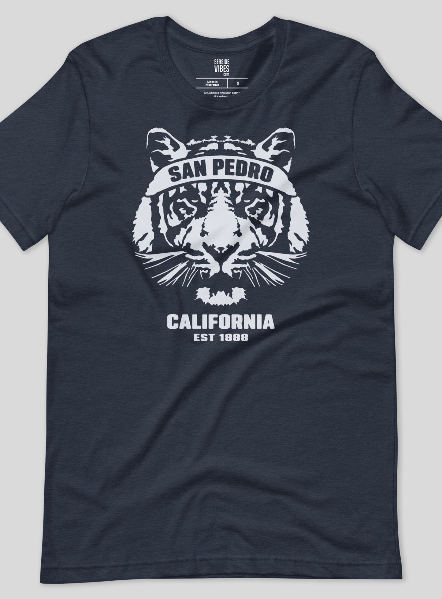 Unisex: San Pedro Ambush Tee - Heather Navy