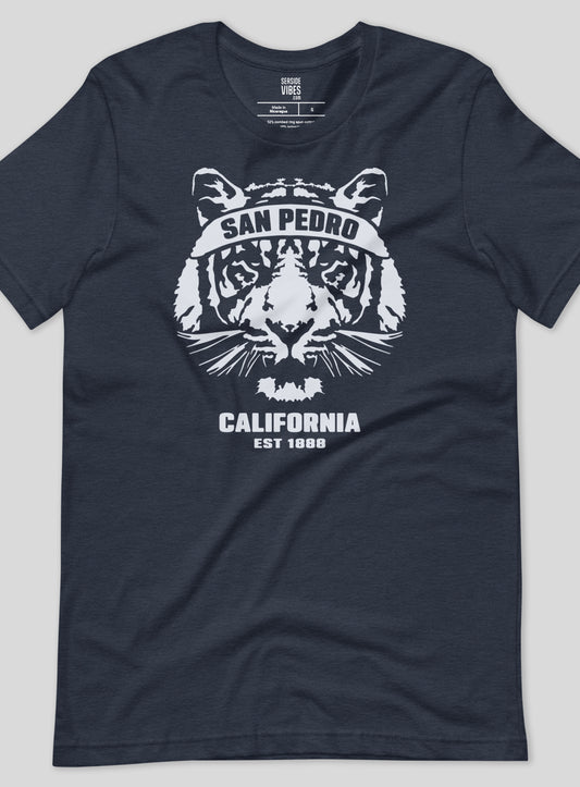Unisex: San Pedro Ambush Tee - Heather Navy