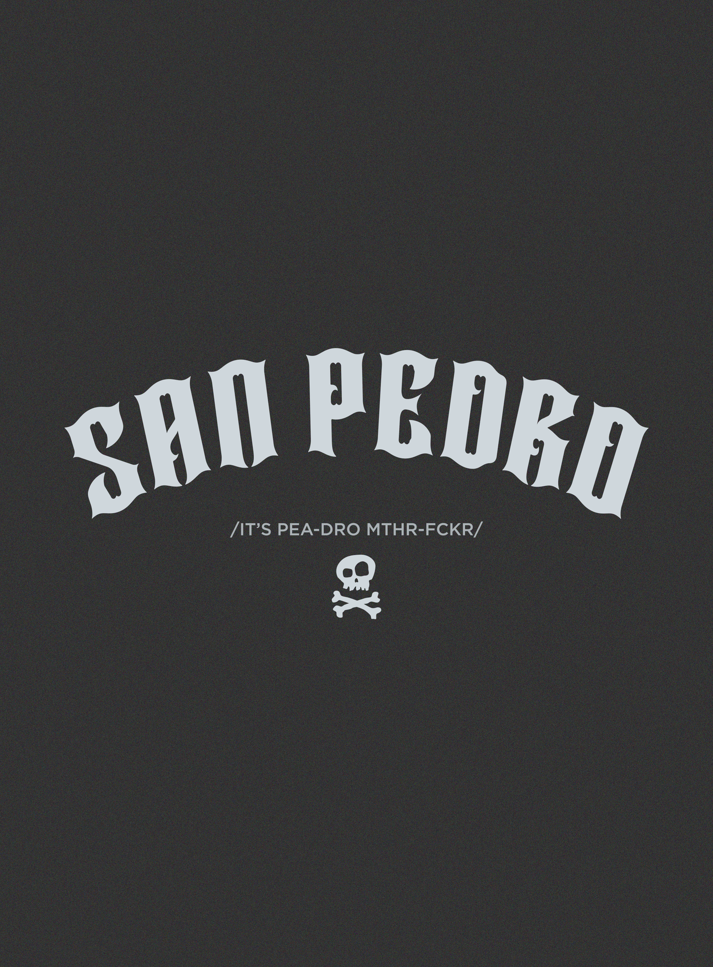Unisex: Pedro Locals Only Tee - Dark Grey Heather