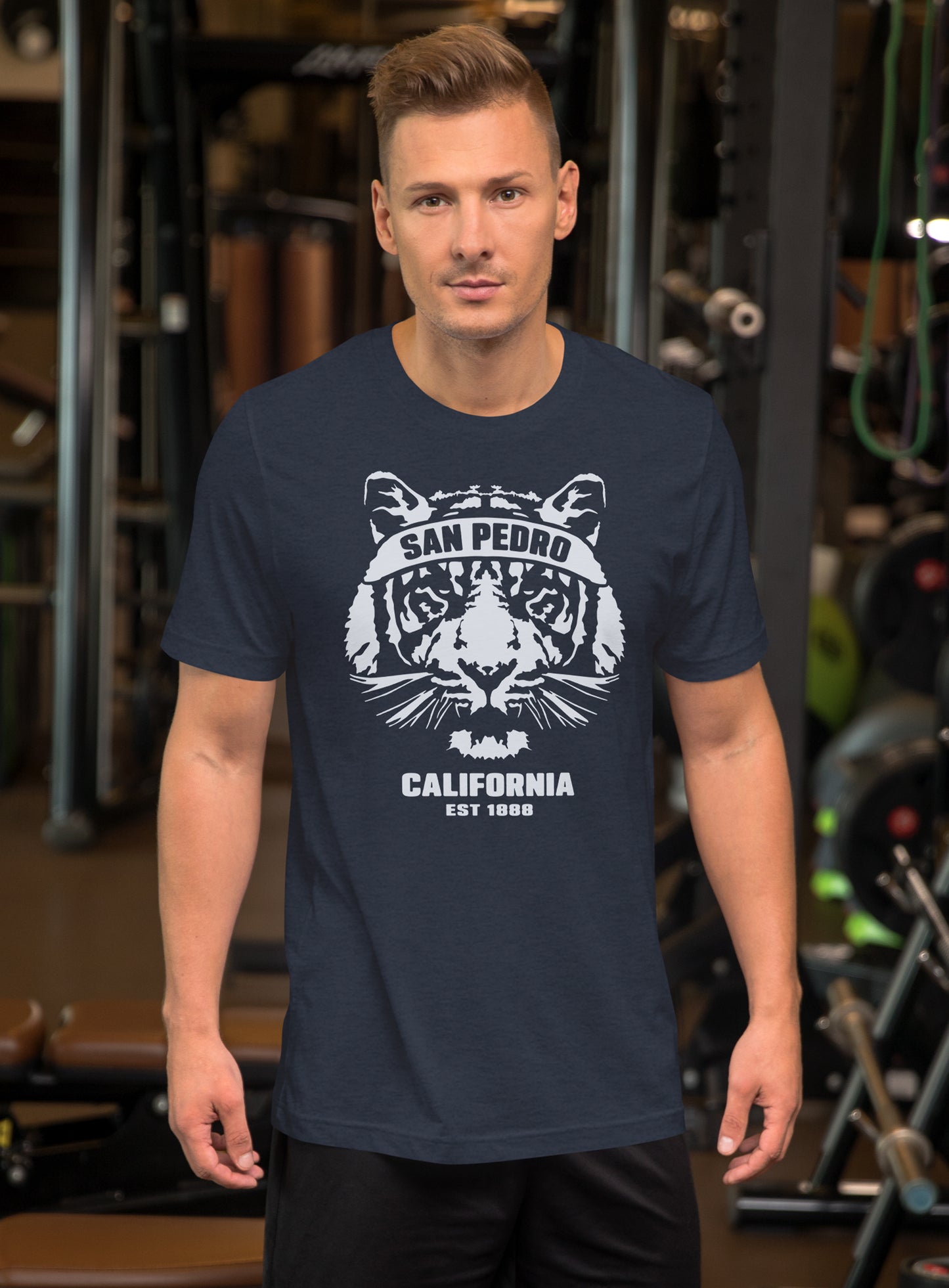 Unisex: San Pedro Ambush Tee - Heather Navy
