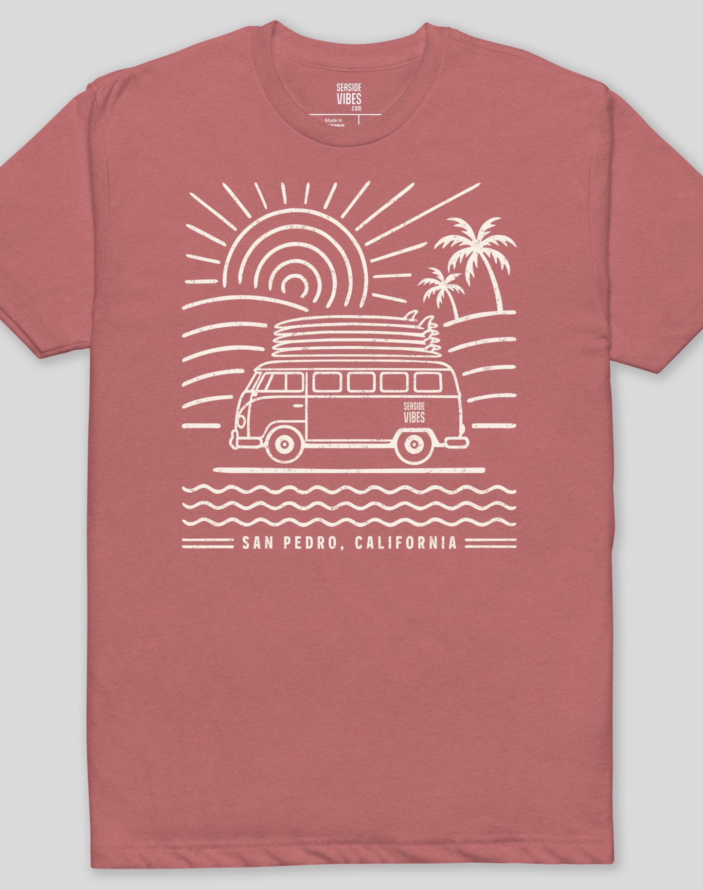 San Pedro Endless Summer Tee - Cotton Blend | Heather Mauve