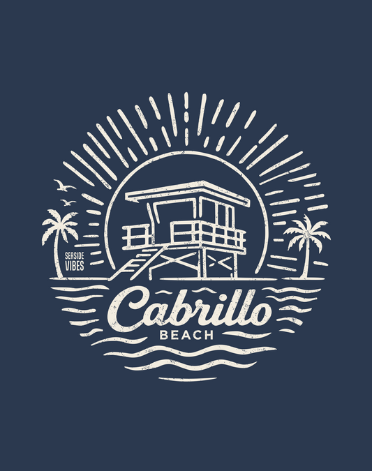 Cabrillo Beach Sunrise Session Tee - Cotton Blend | Midnight Navy