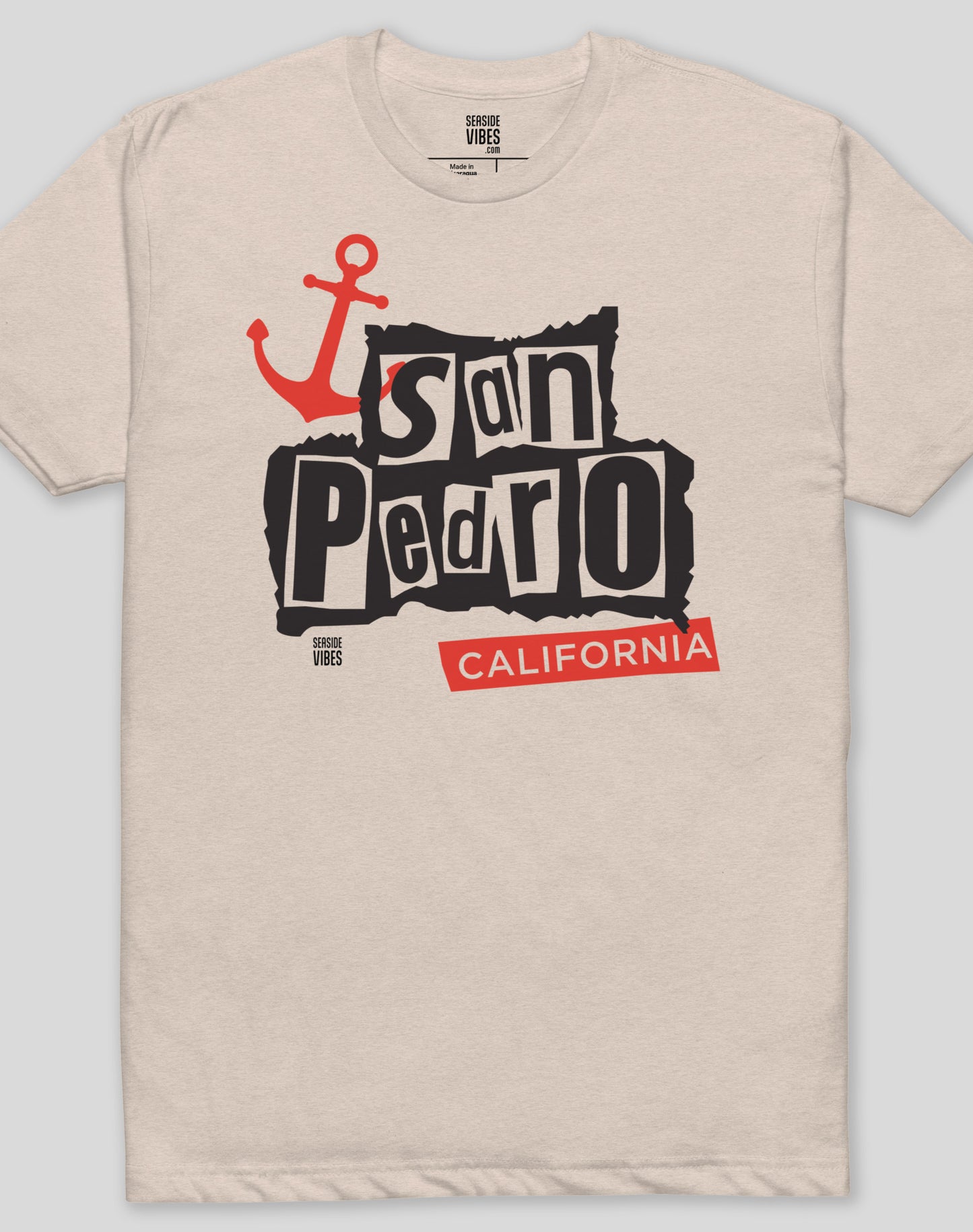 San Pedro Anarchy in the SP Tee - Cotton Blend | Sand