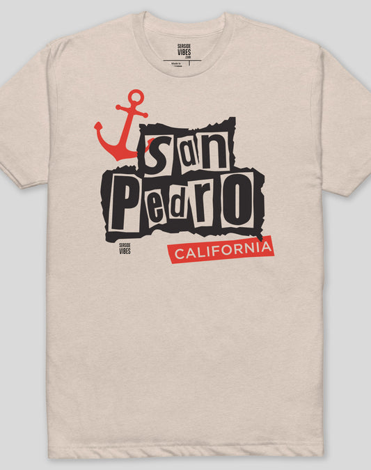San Pedro Anarchy in the SP Tee - Cotton Blend | Sand