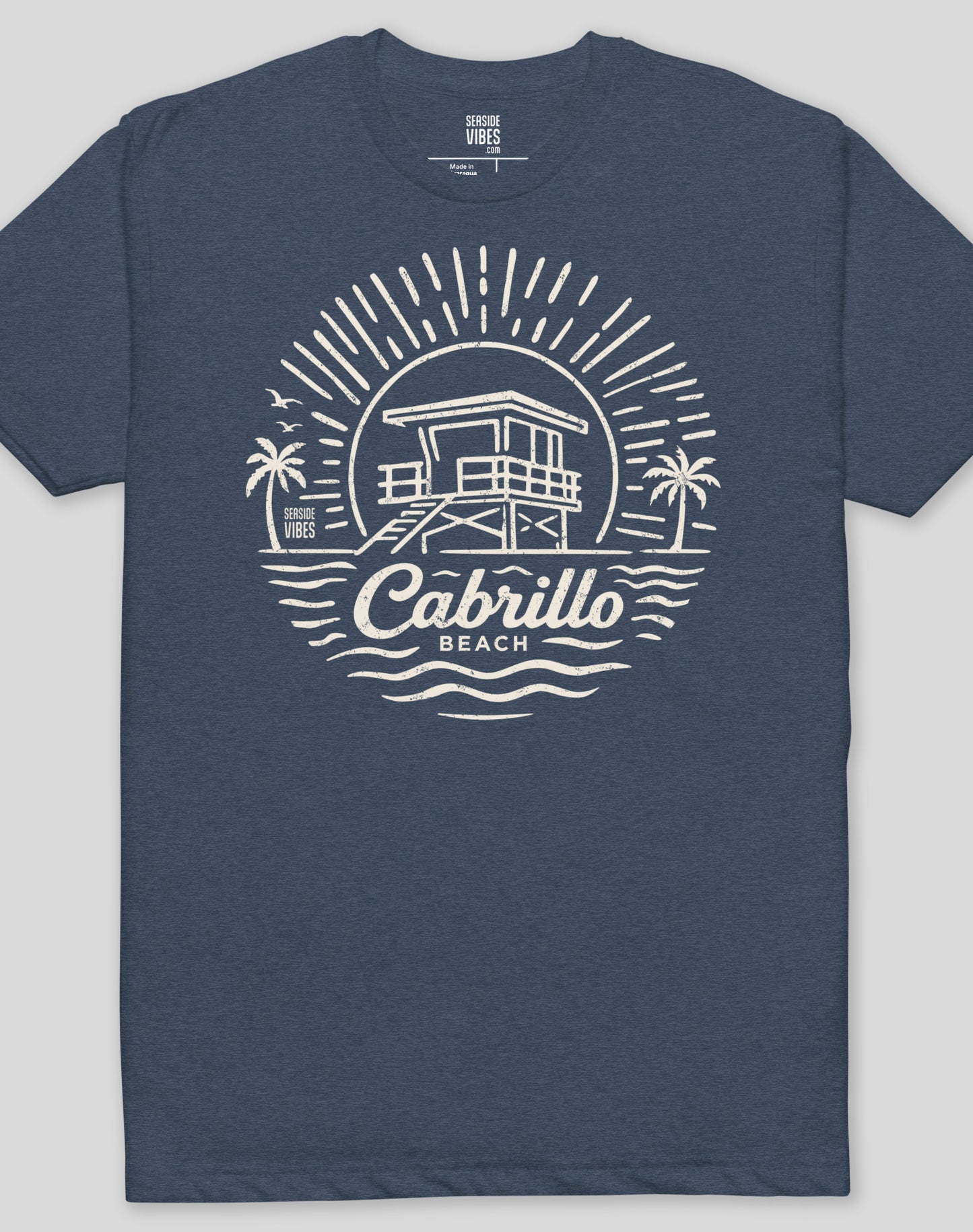 Cabrillo Beach Sunrise Session Tee - Cotton Blend | Midnight Navy
