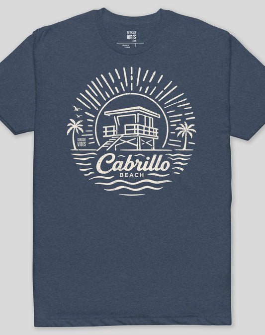 Cabrillo Beach Sunrise Session Tee - Cotton Blend | Midnight Navy