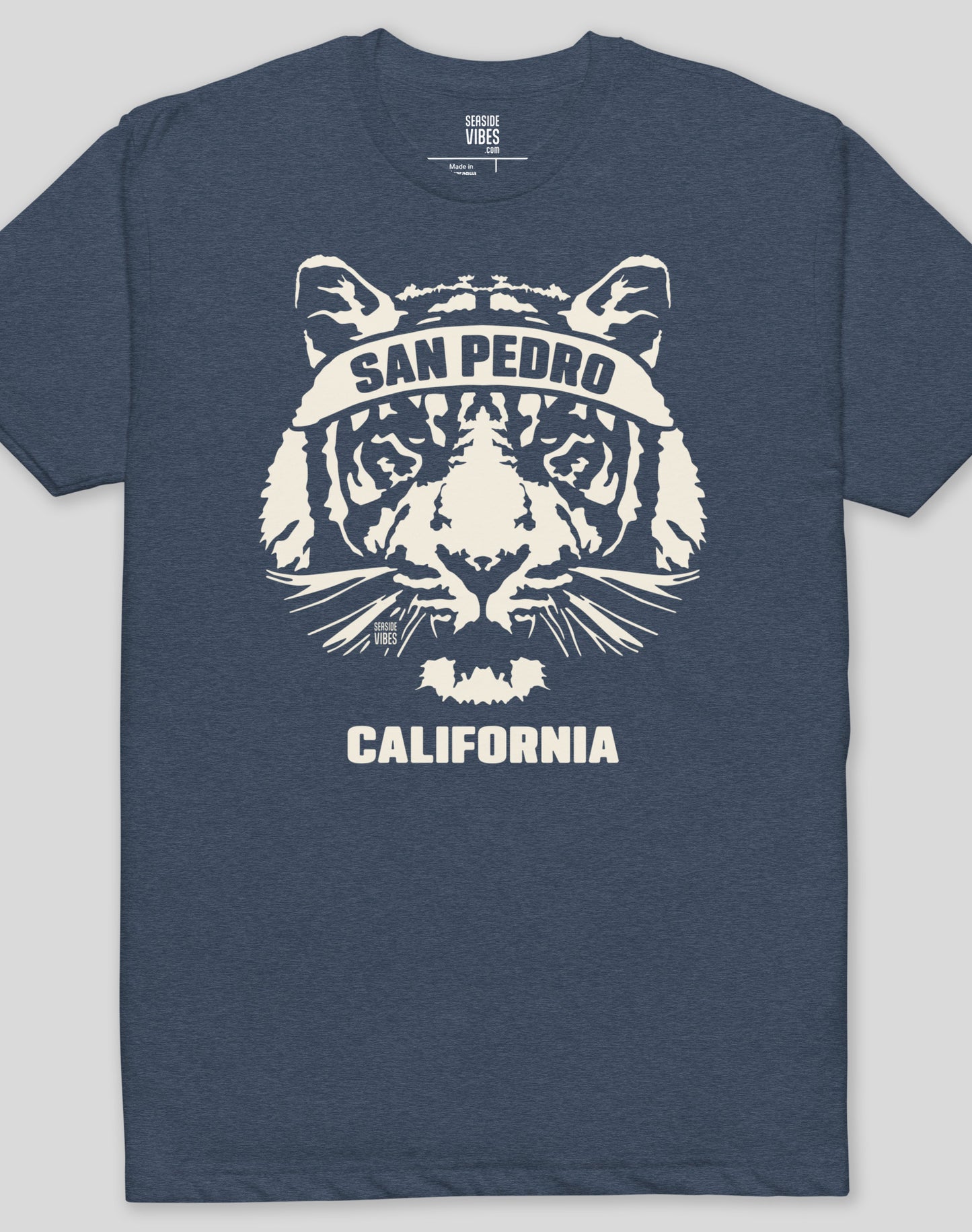 San Pedro Tiger Ambush Tee - Cotton Blend | Midnight Navy