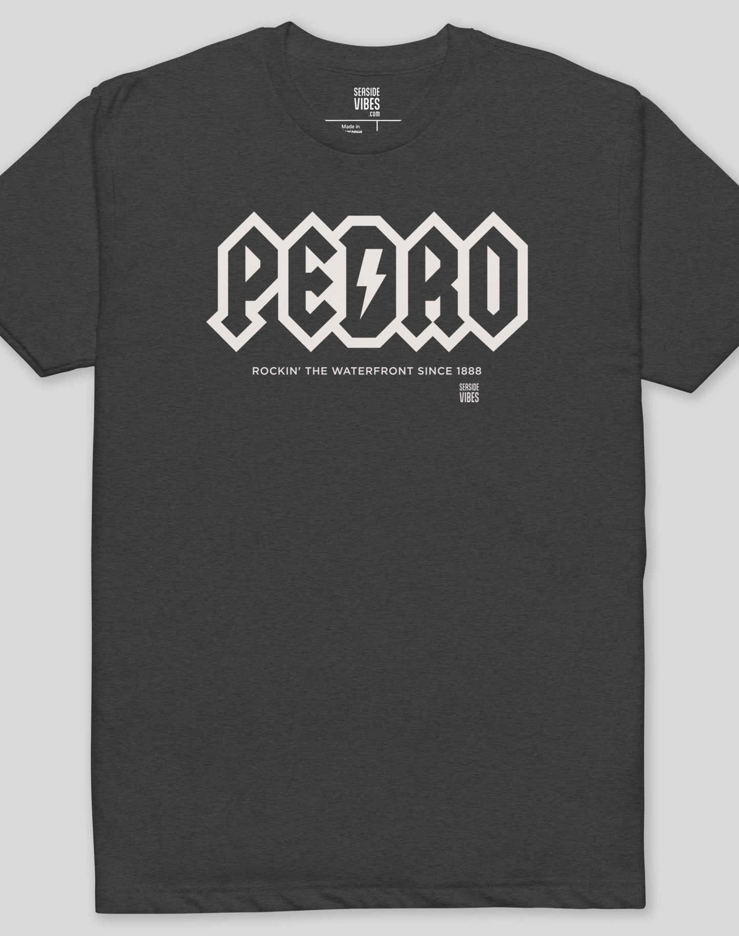 San Pedro Rocks Tee - Cotton Blend | Charcoal