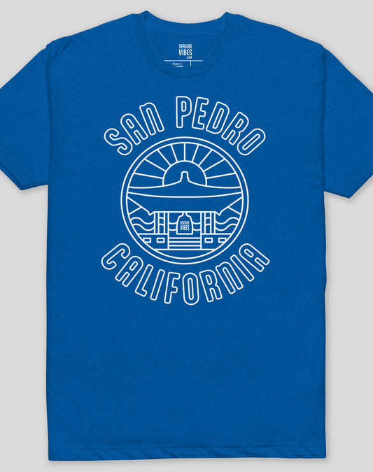 San Pedro Korean Bell of Friendship Tee - Cotton Blend | Royal