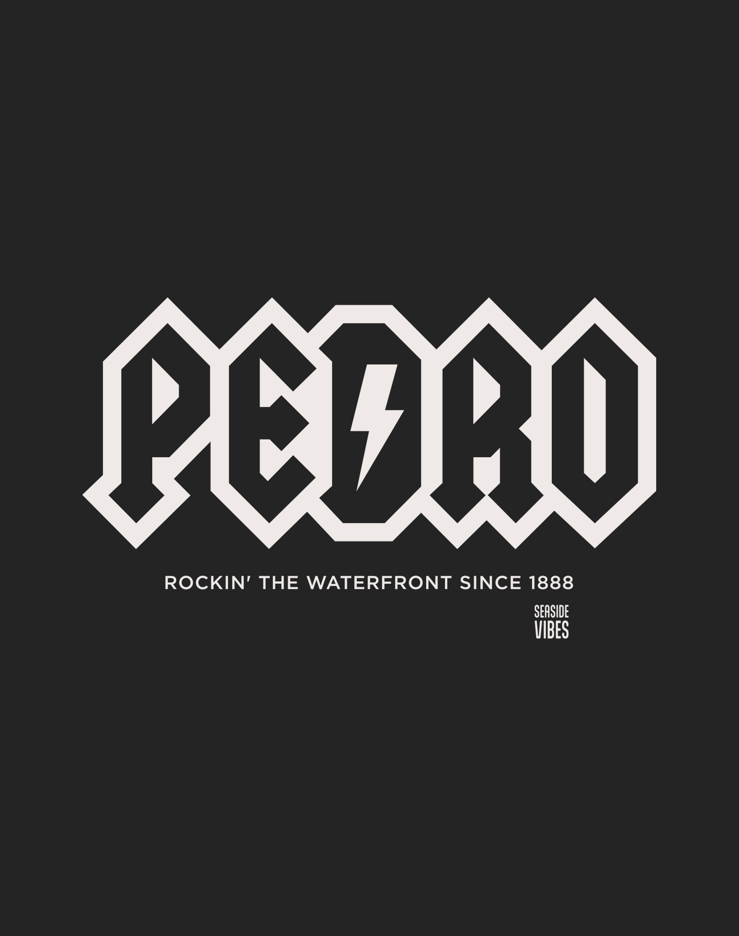 San Pedro Rocks Tee - Cotton Blend | Charcoal