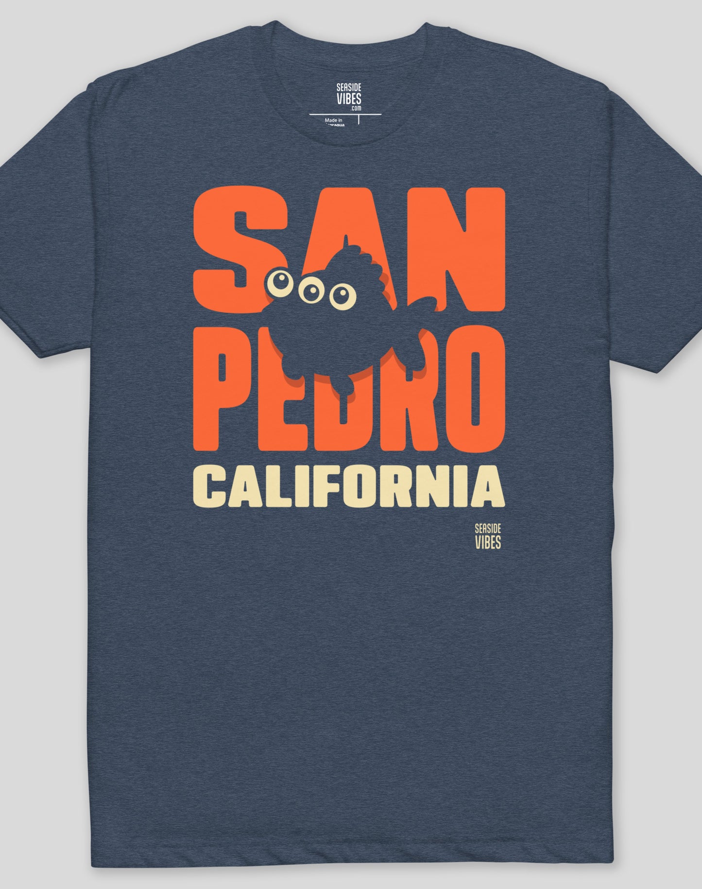All Eyes on San Pedro Tee - Cotton Blend | Midnight Navy