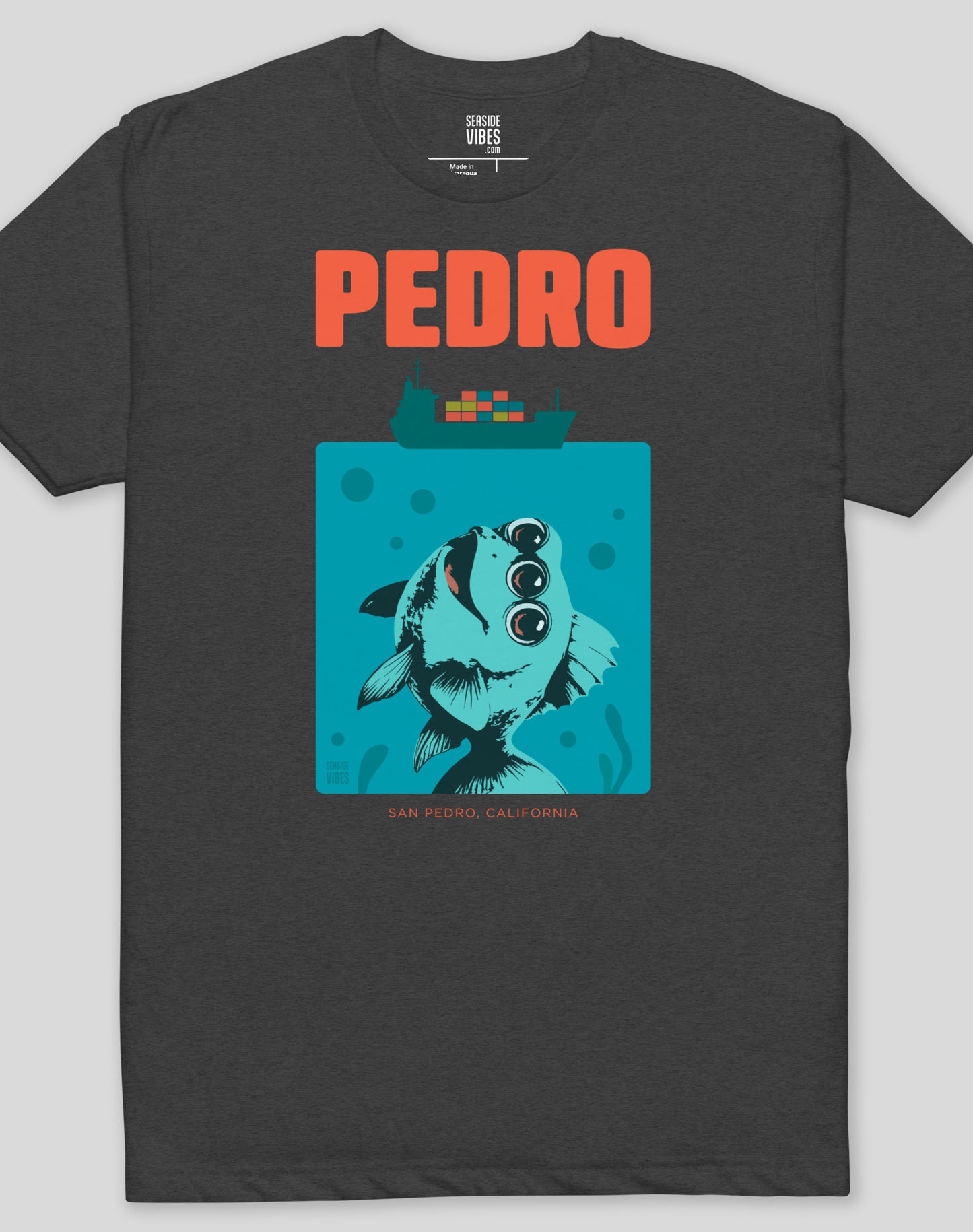 San Pedro We're Gonna Need a Bigger Boat Tee - Cotton Blend | Charcoal