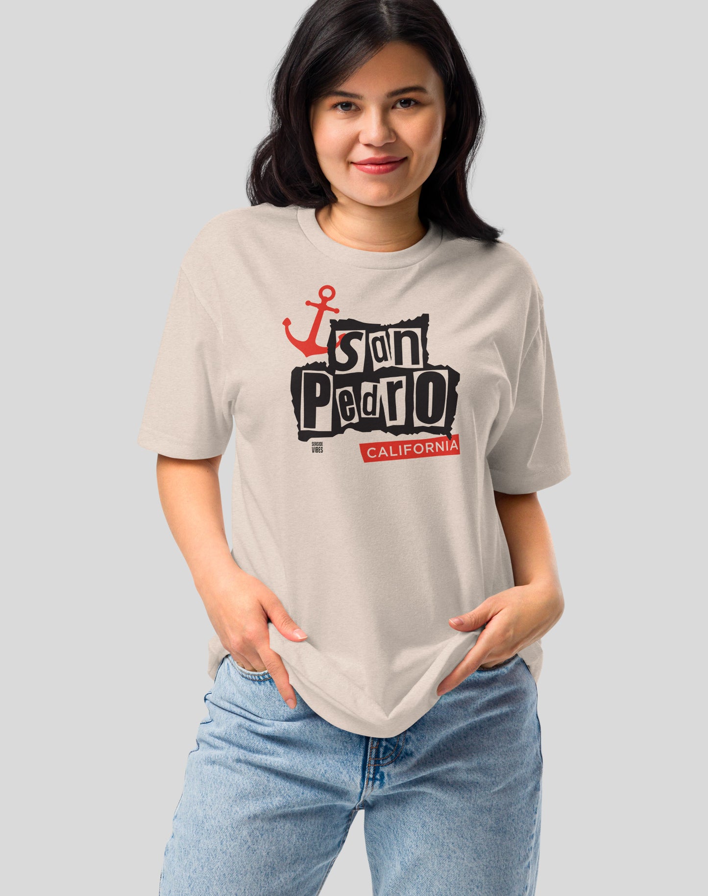 San Pedro Anarchy in the SP Tee - Cotton Blend | Sand