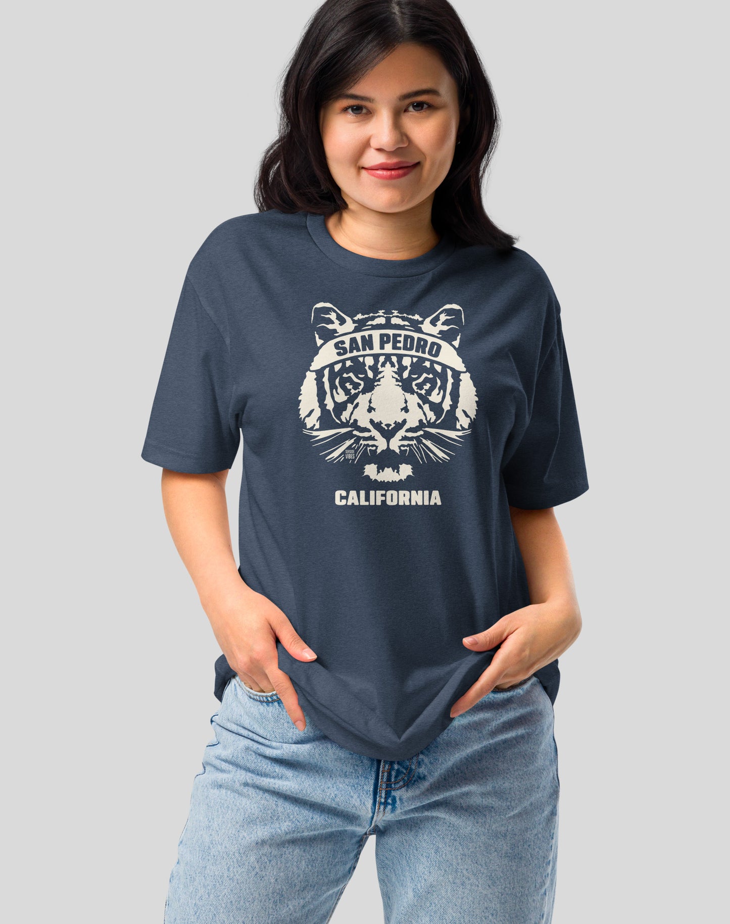 San Pedro Tiger Ambush Tee - Cotton Blend | Midnight Navy
