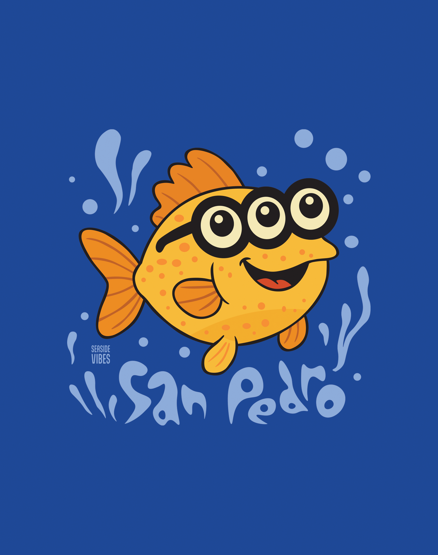Youth: San Pedro 3-Eyed Fish Tee | True Royal