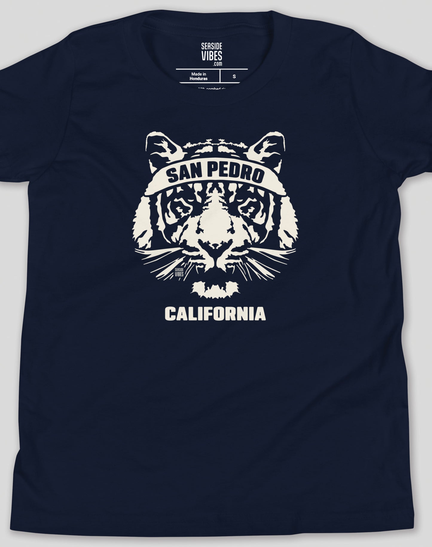 Youth: San Pedro Ambush Tiger Tee | Navy