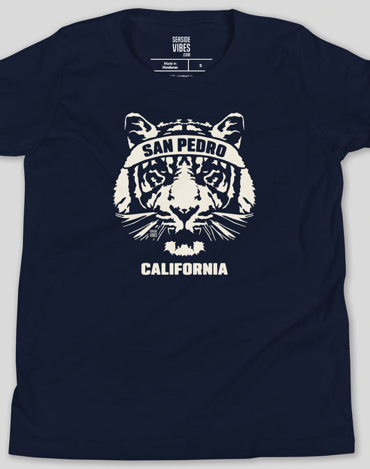 Youth: San Pedro Ambush Tiger Tee | Navy