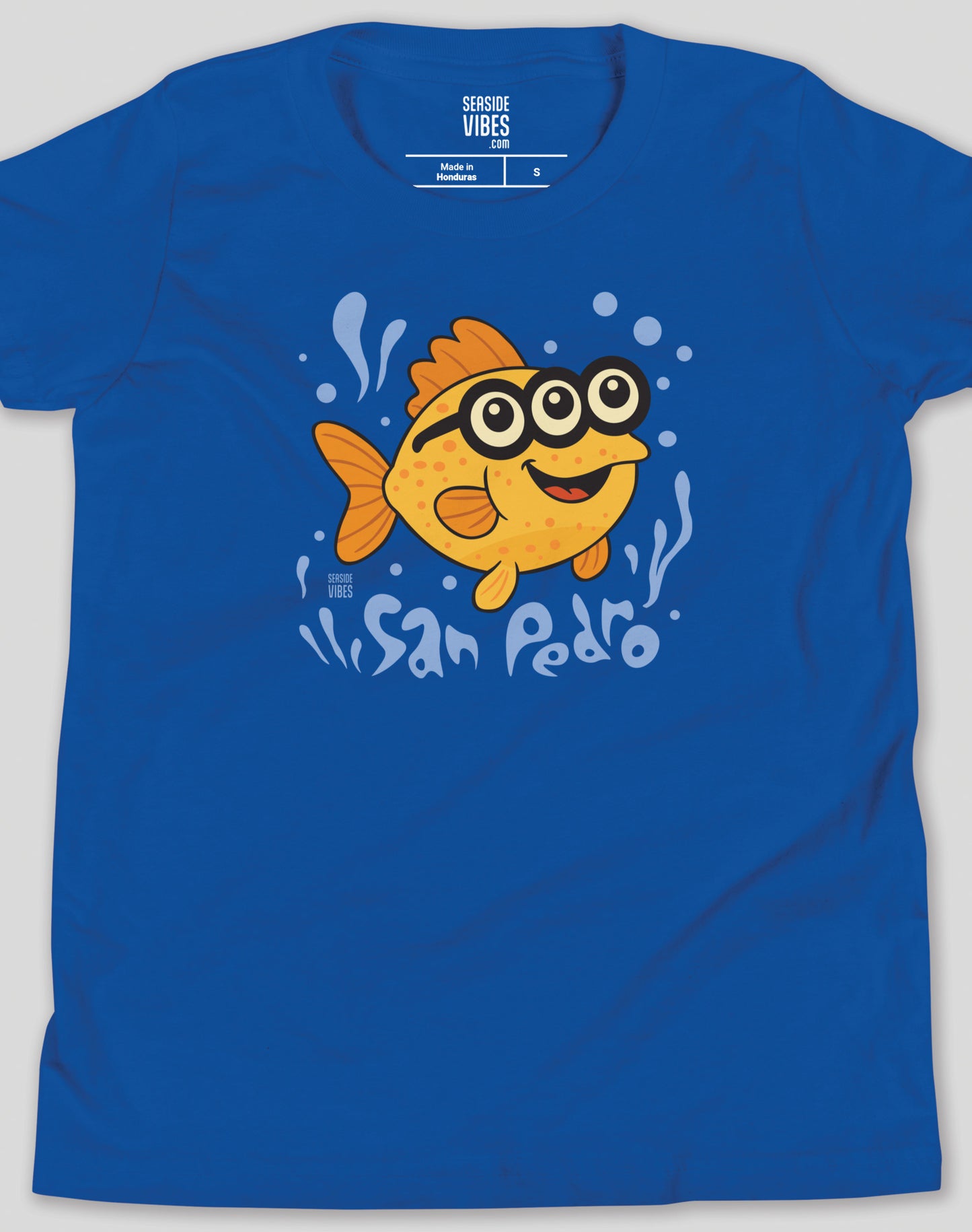 Youth: San Pedro 3-Eyed Fish Tee | True Royal