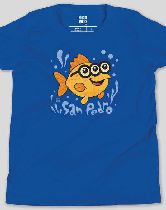 Youth: San Pedro 3-Eyed Fish Tee | True Royal