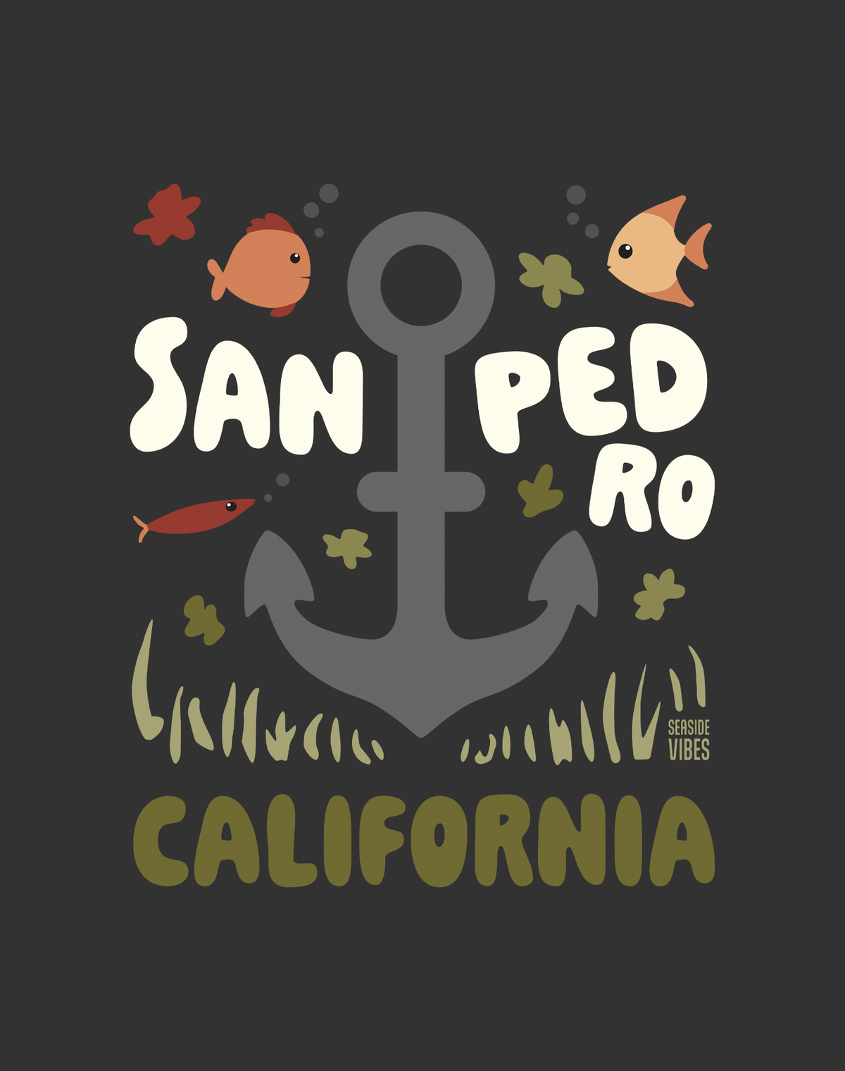 Youth: San Pedro Anchor Tee | Dark Grey Heather