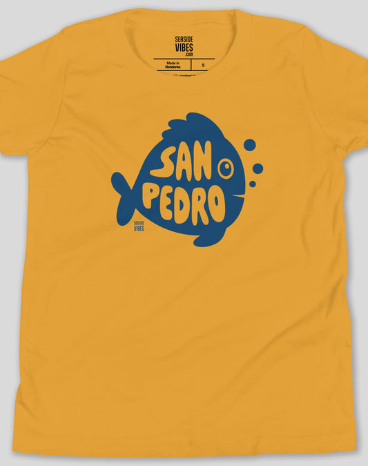 Youth: San Pedro Flounder Tee | Mustard
