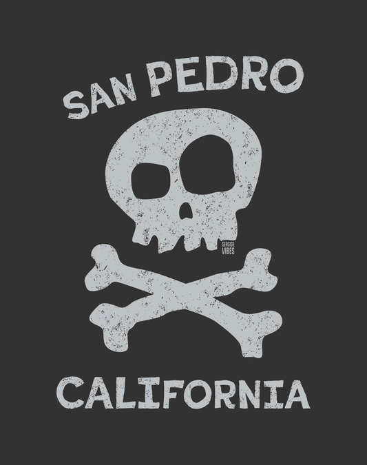 Youth: San Pedro Skull and Bones Tee | Dark Grey Heather