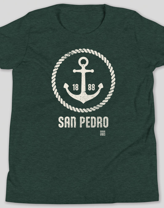 Youth: San Pedro Roots Tee | Heather Forest