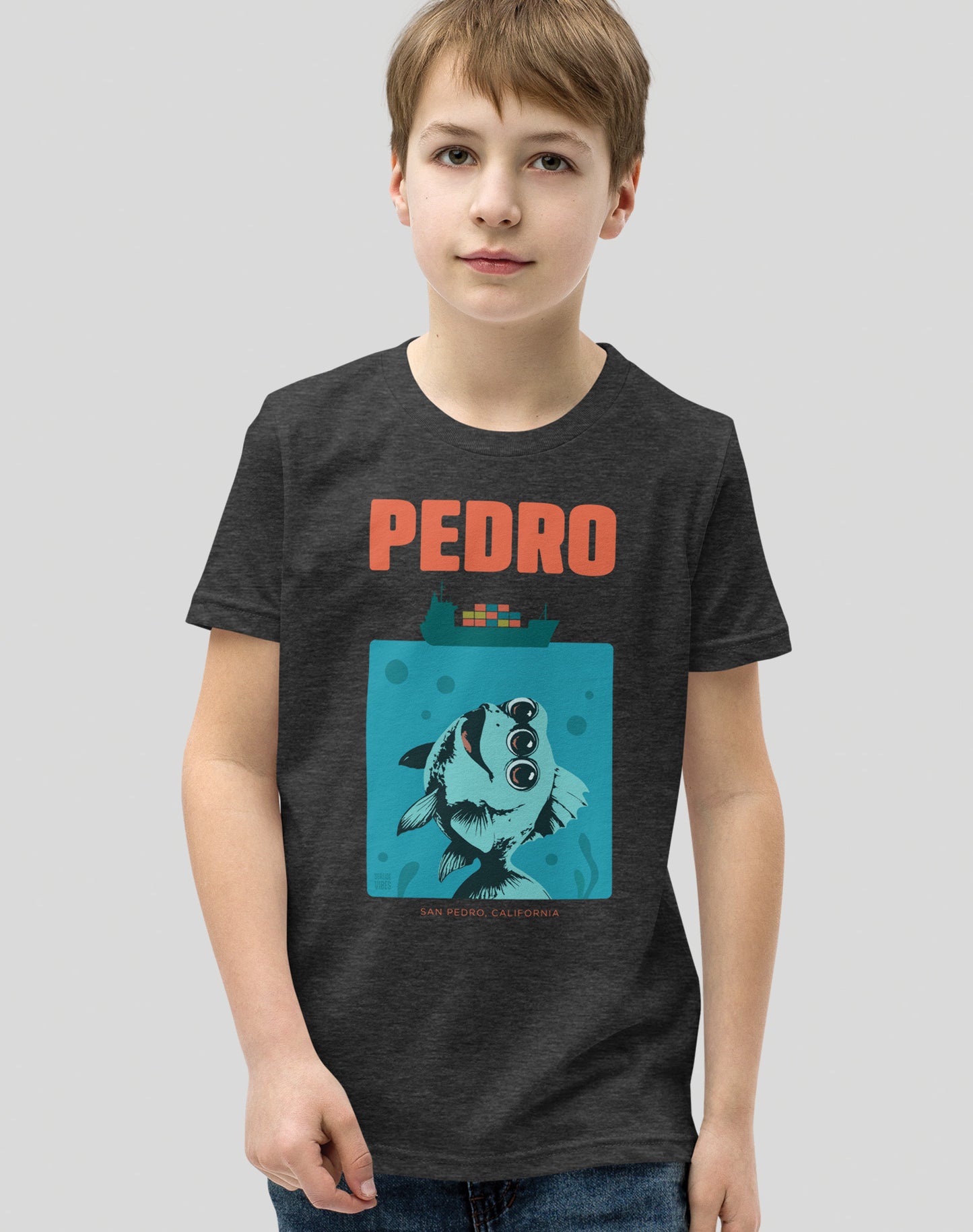 Youth: We're Gonna Need a Bigger Boat Tee | Dark Grey Heather
