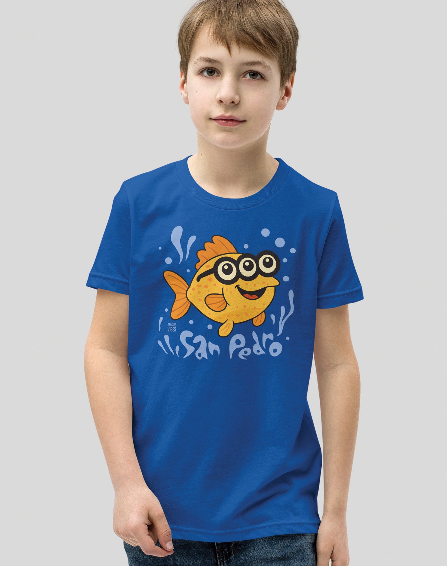 Youth: San Pedro 3-Eyed Fish Tee | True Royal