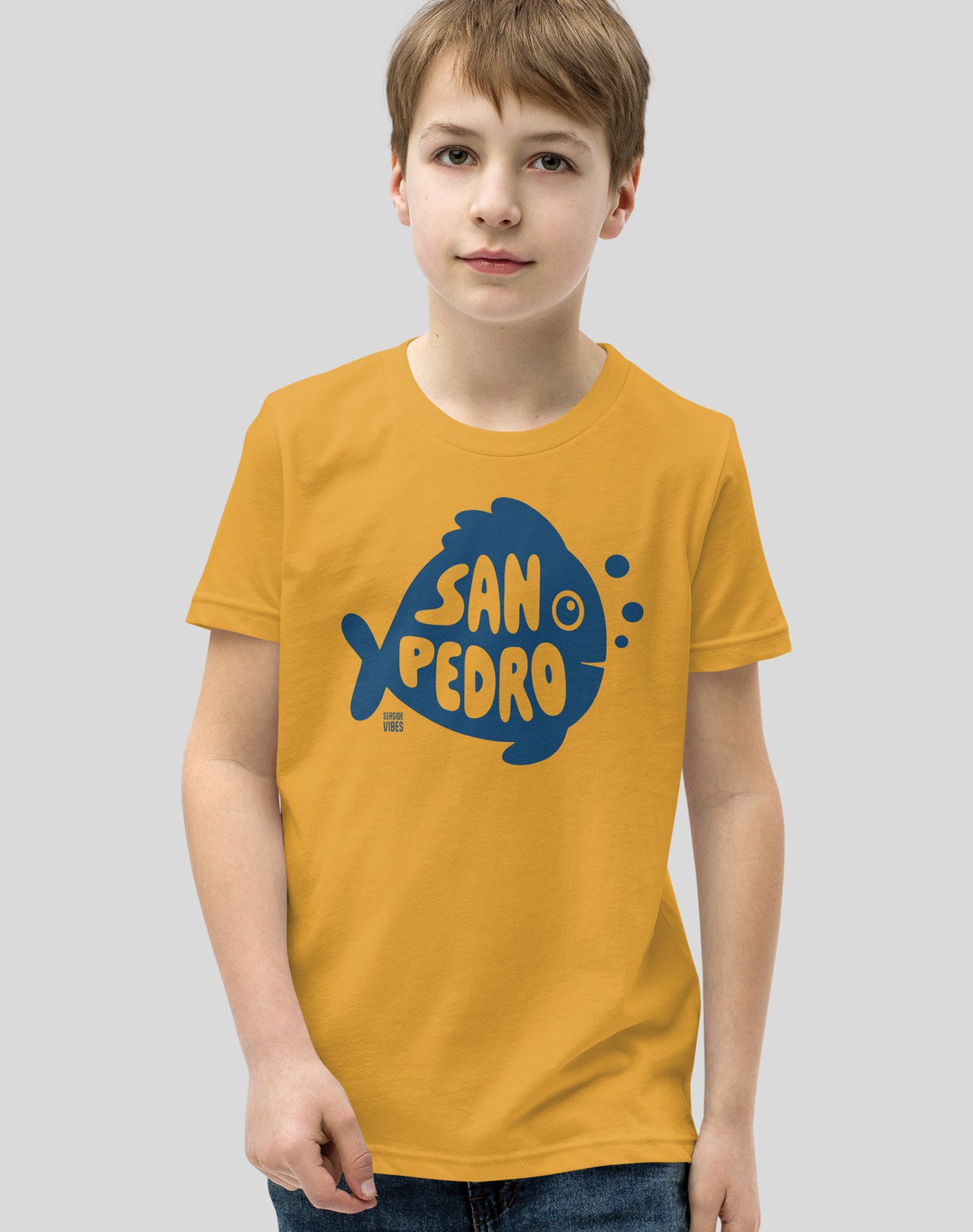Youth: San Pedro Flounder Tee | Mustard