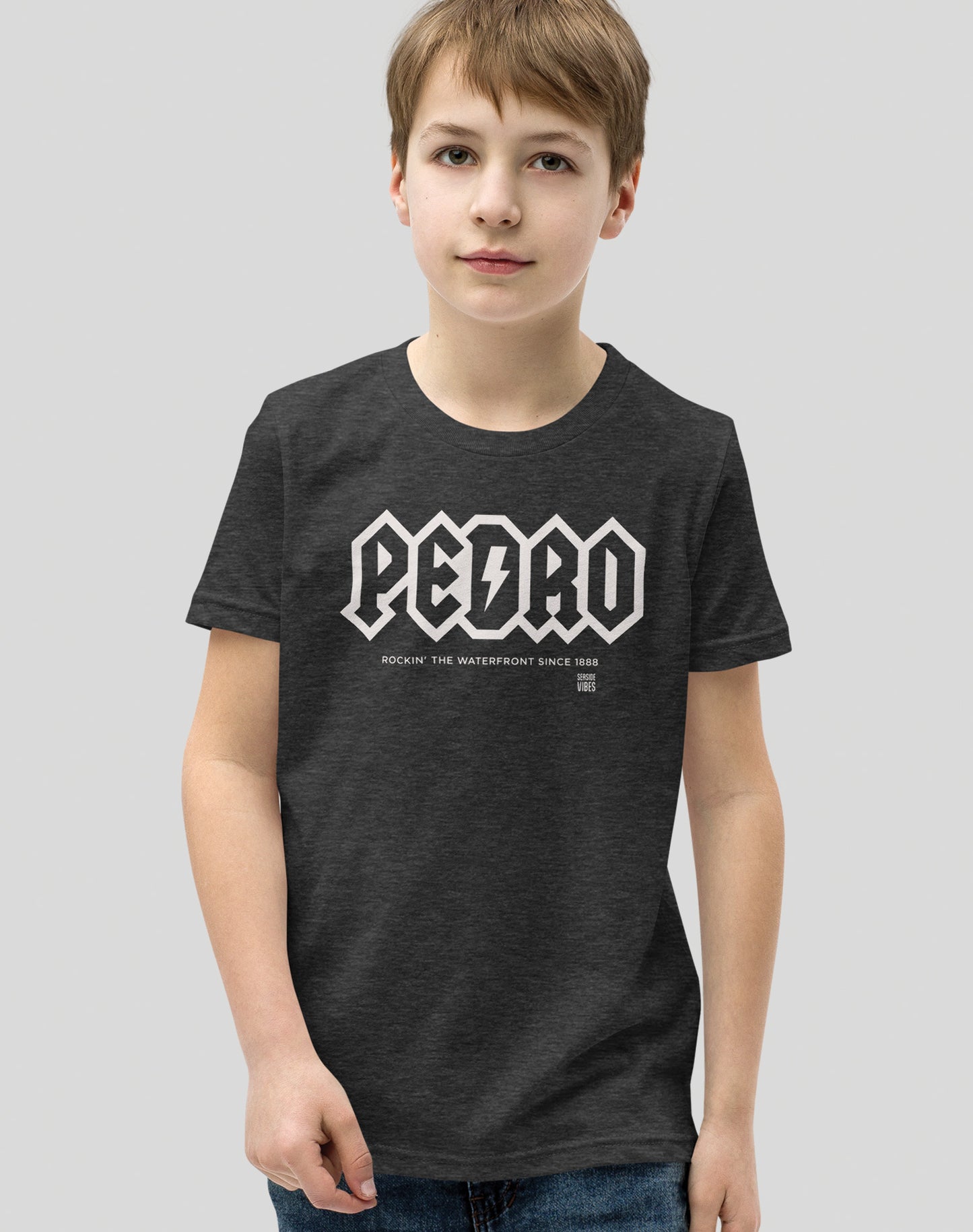 Youth: San Pedro Rocks Tee | Dark Grey Heather