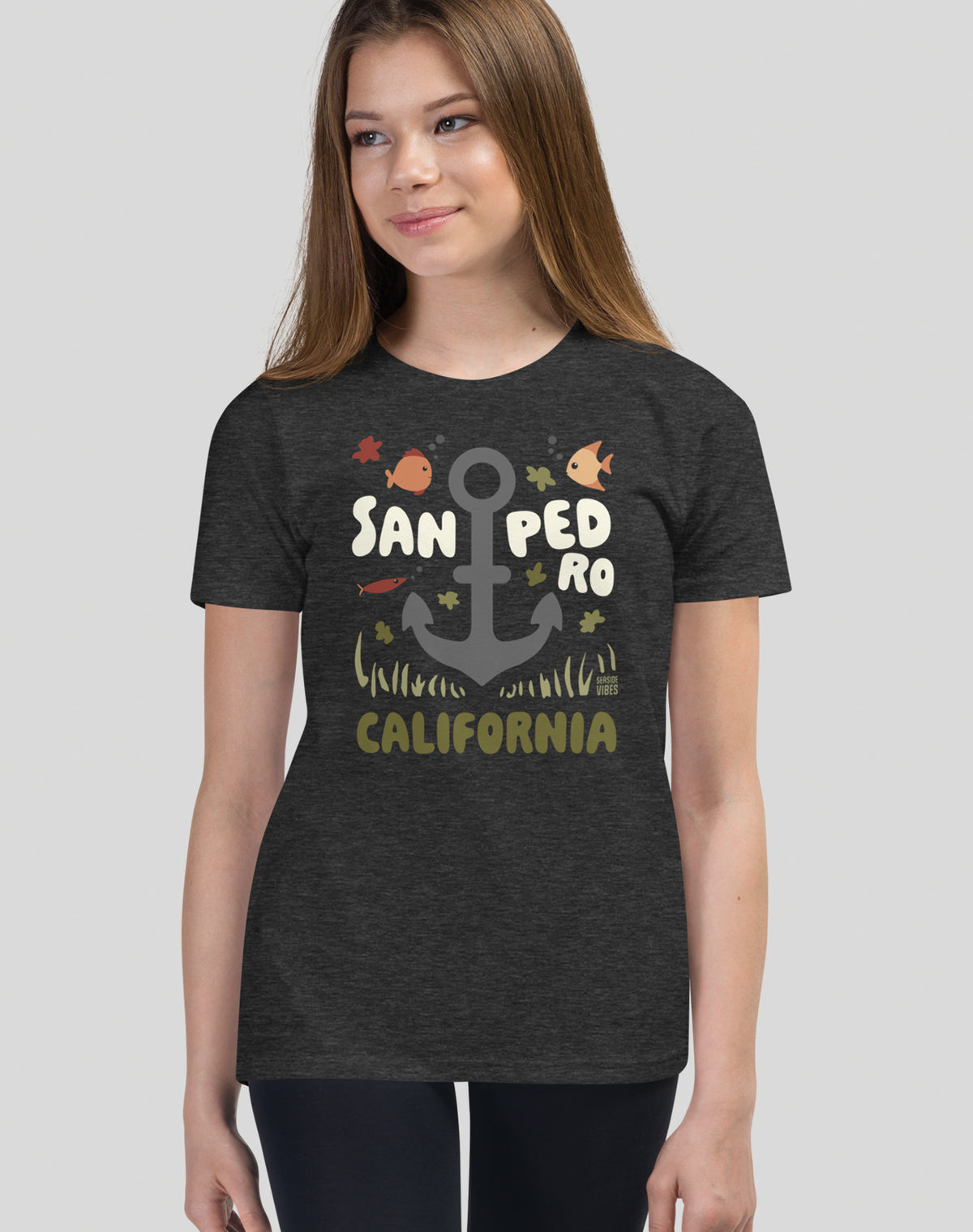 Youth: San Pedro Anchor Tee | Dark Grey Heather
