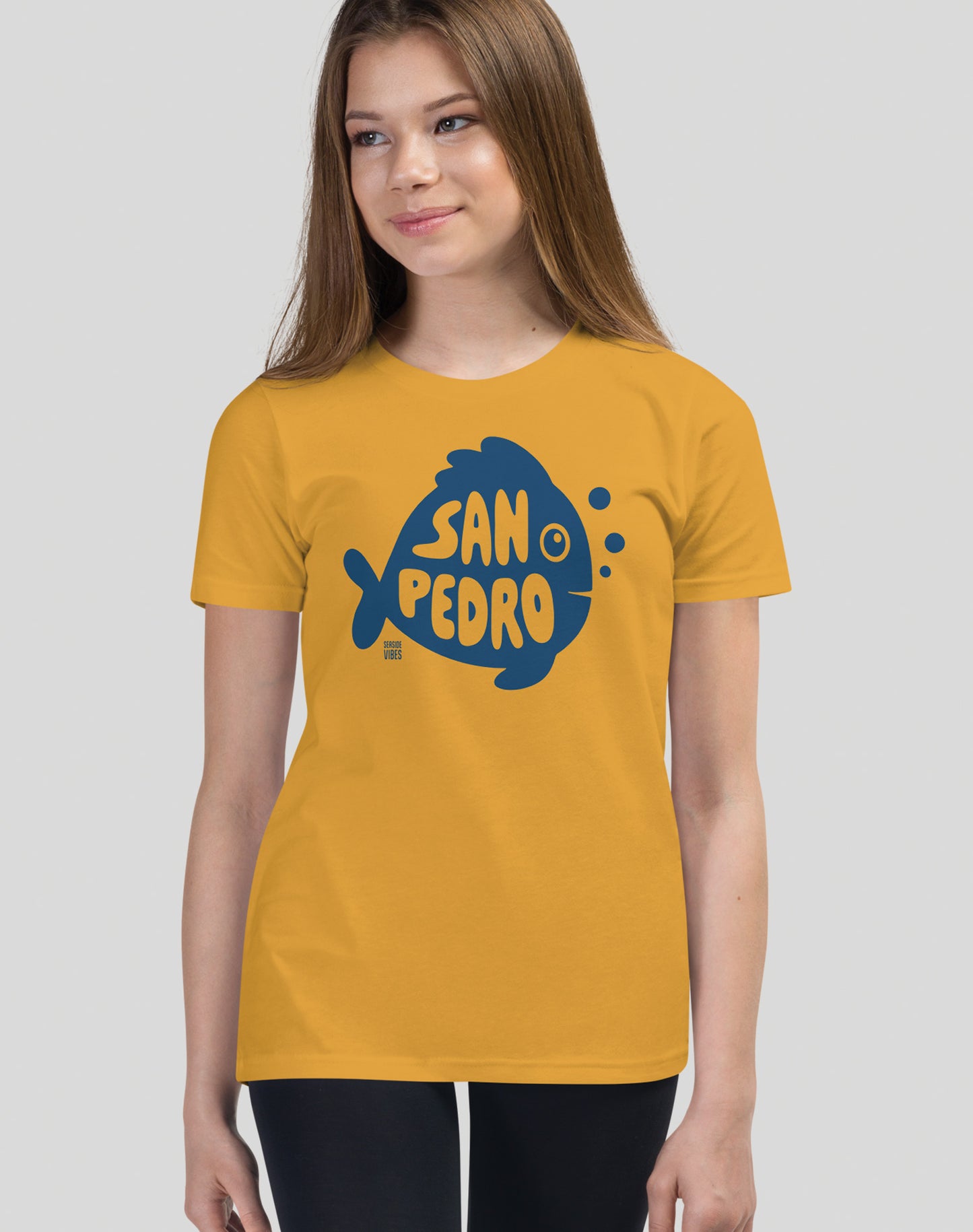Youth: San Pedro Flounder Tee | Mustard