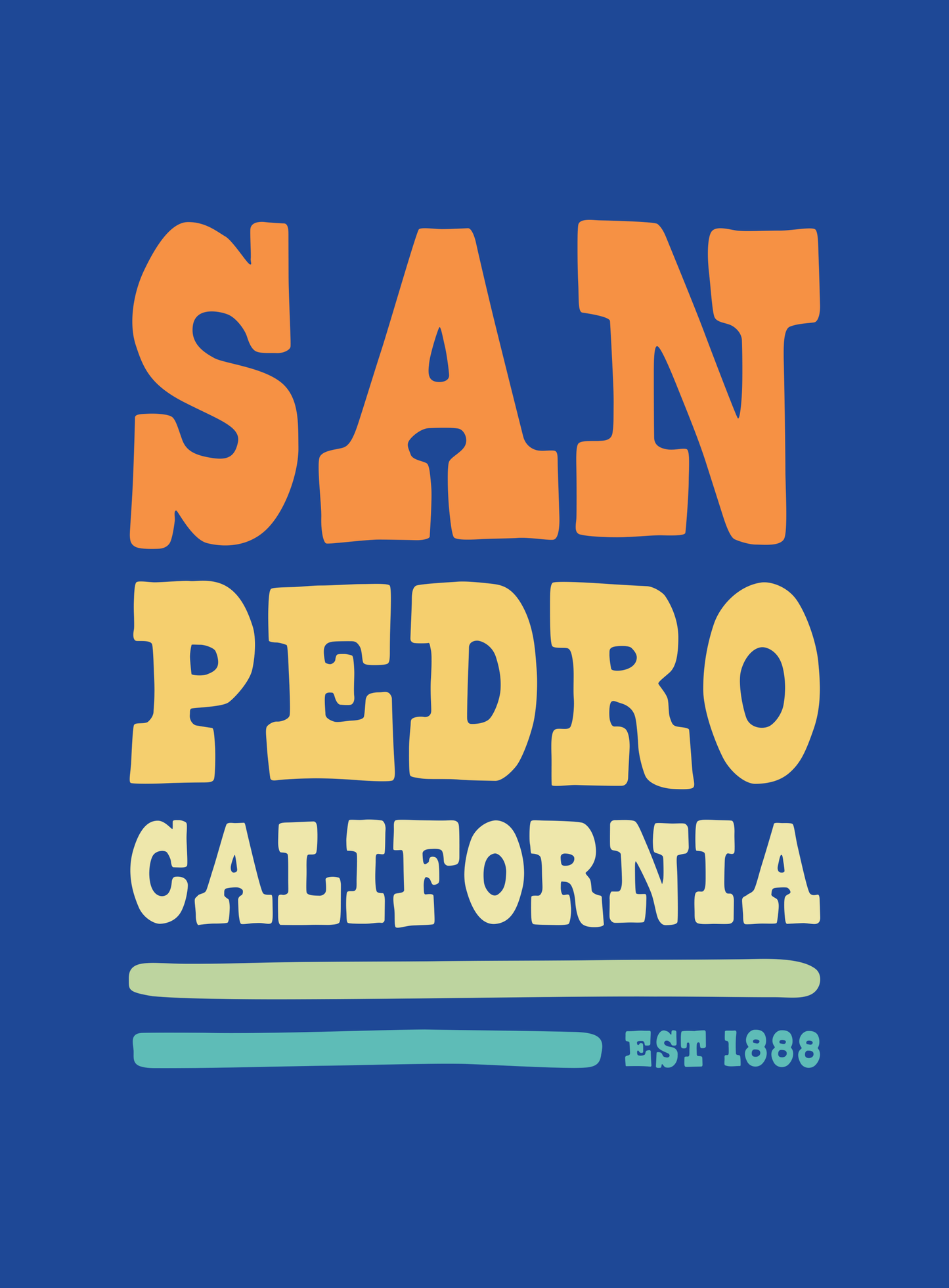 Youth: San Pedro Vibes Tee -True Royal