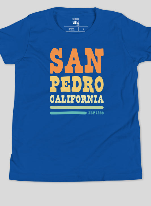 Youth: San Pedro Vibes Tee -True Royal