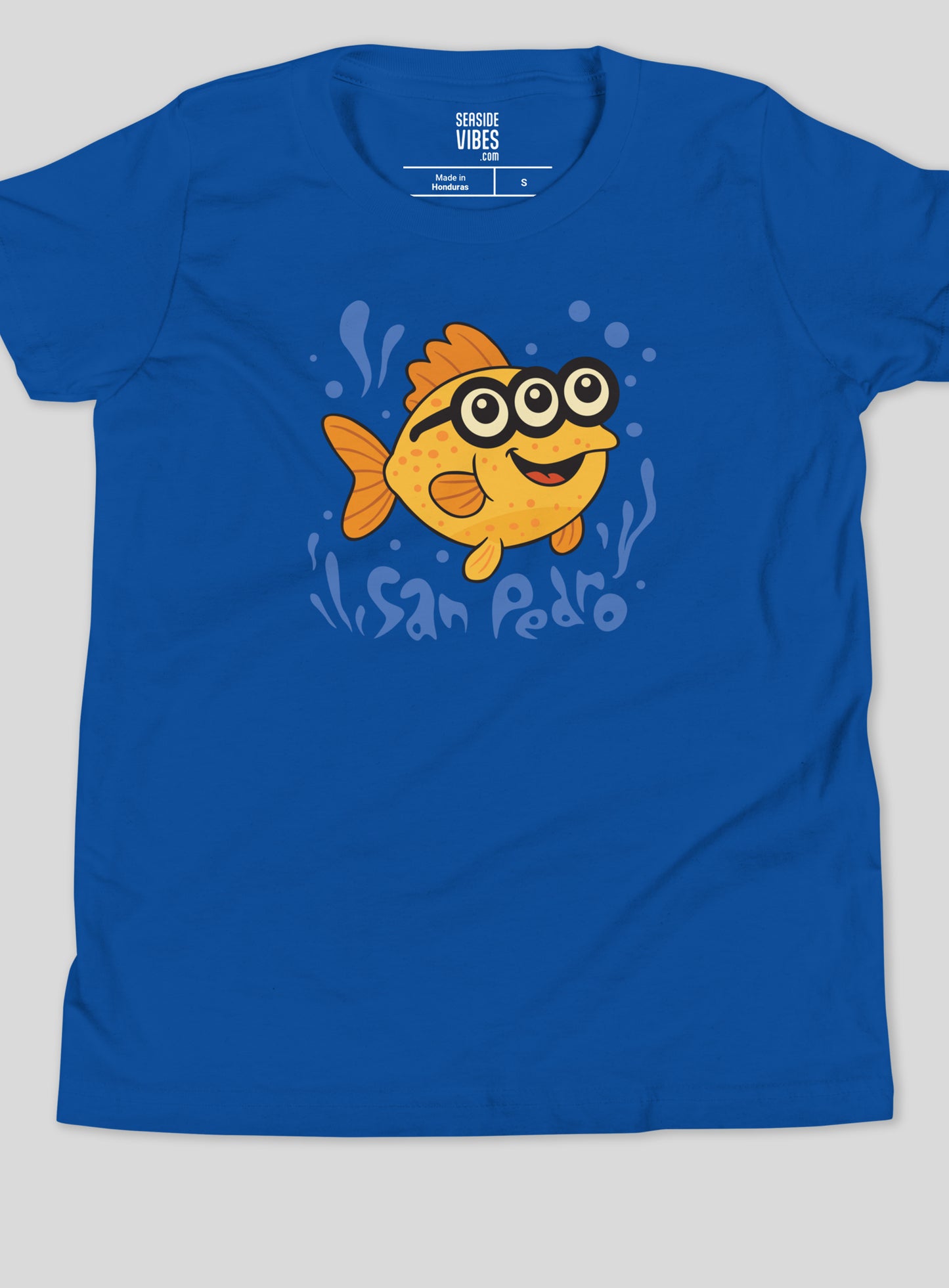 Youth: San Pedro 3-Eyed Fish Tee - True Royal