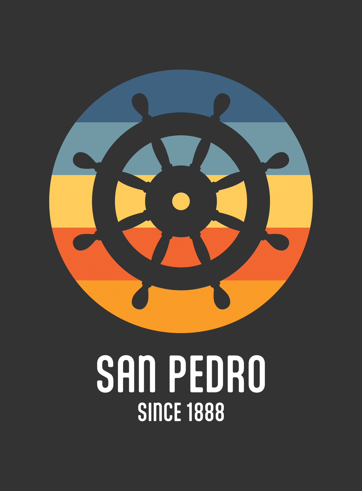 Youth: San Pedro Helm Tee - Dark Grey Heather