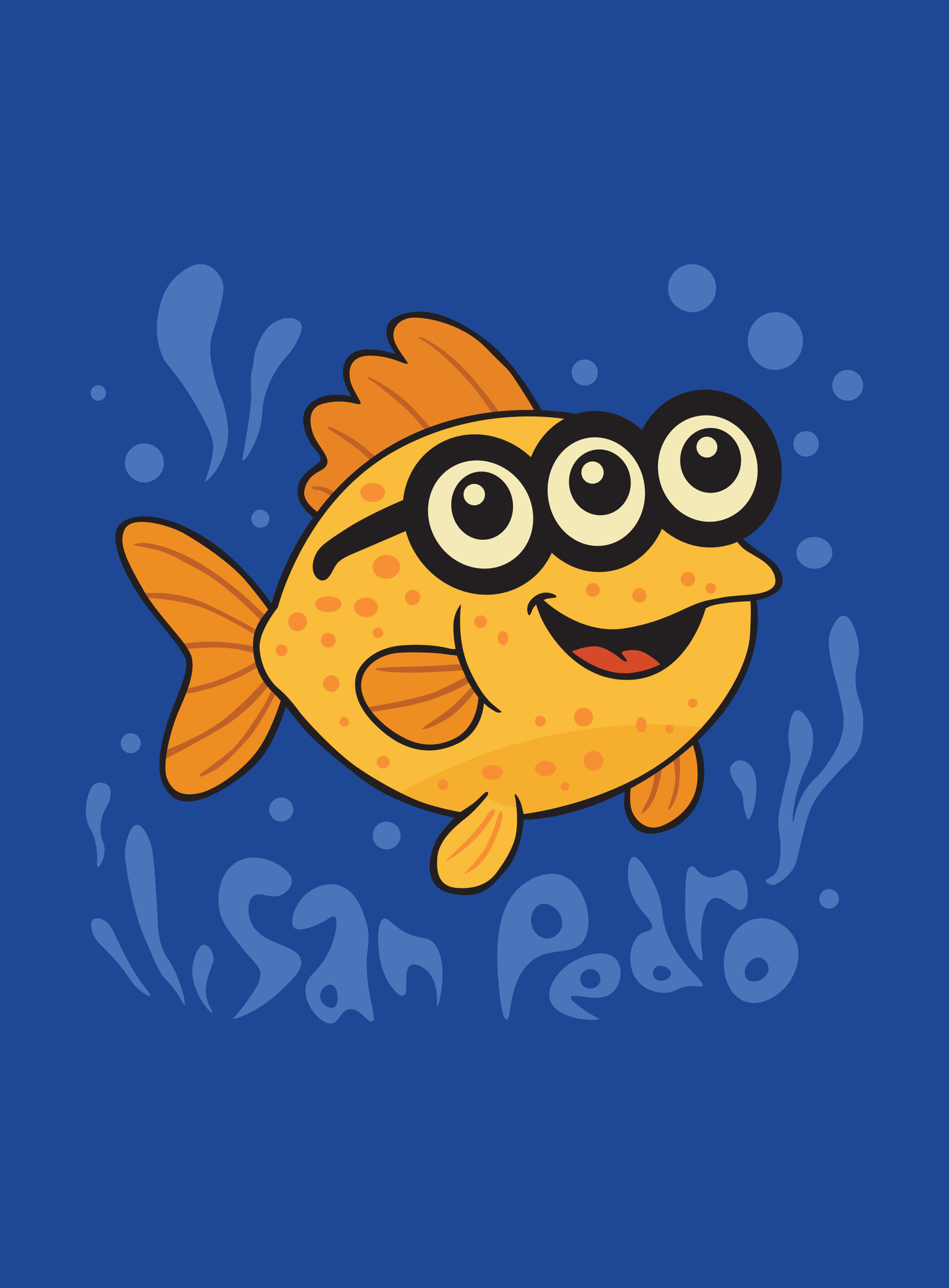 Youth: San Pedro 3-Eyed Fish Tee - True Royal