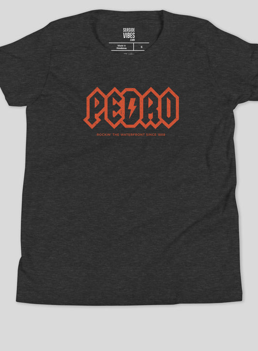 Youth: San Pedro Rocks Tee - Dark Grey Heather
