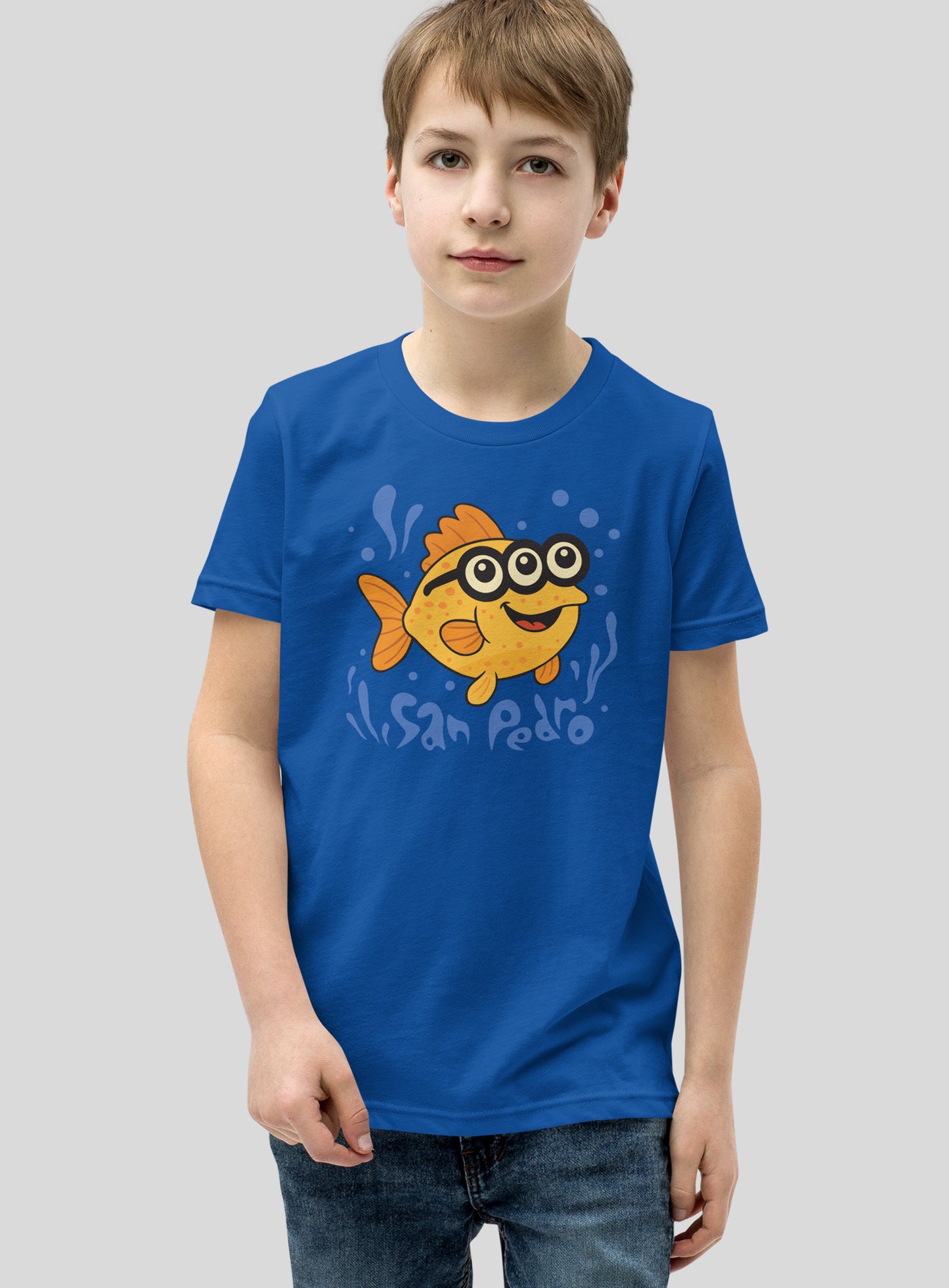 Youth: San Pedro 3-Eyed Fish Tee - True Royal