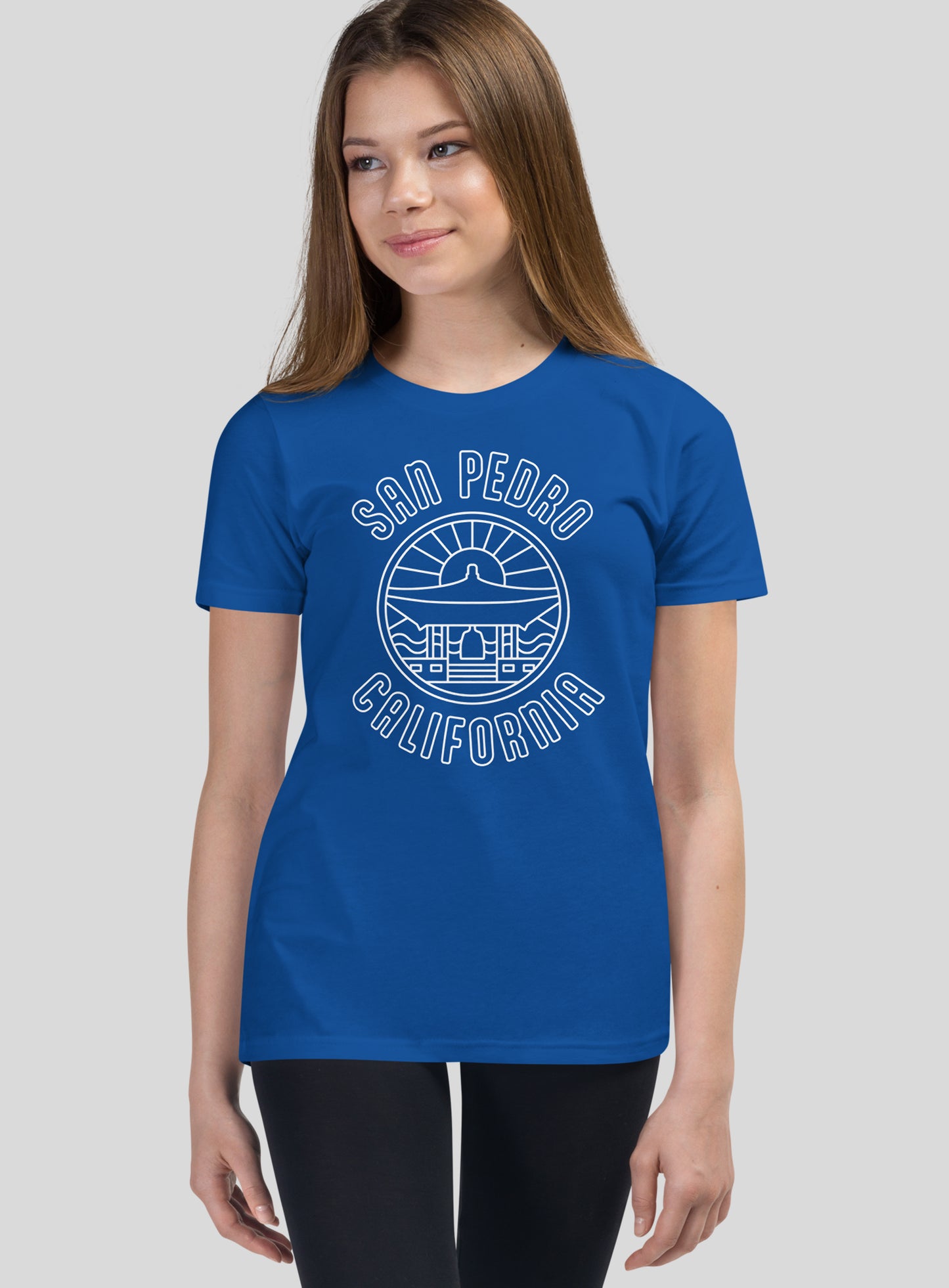 Youth: San Pedro - Korean Bell of Friendship Tee - True Royal