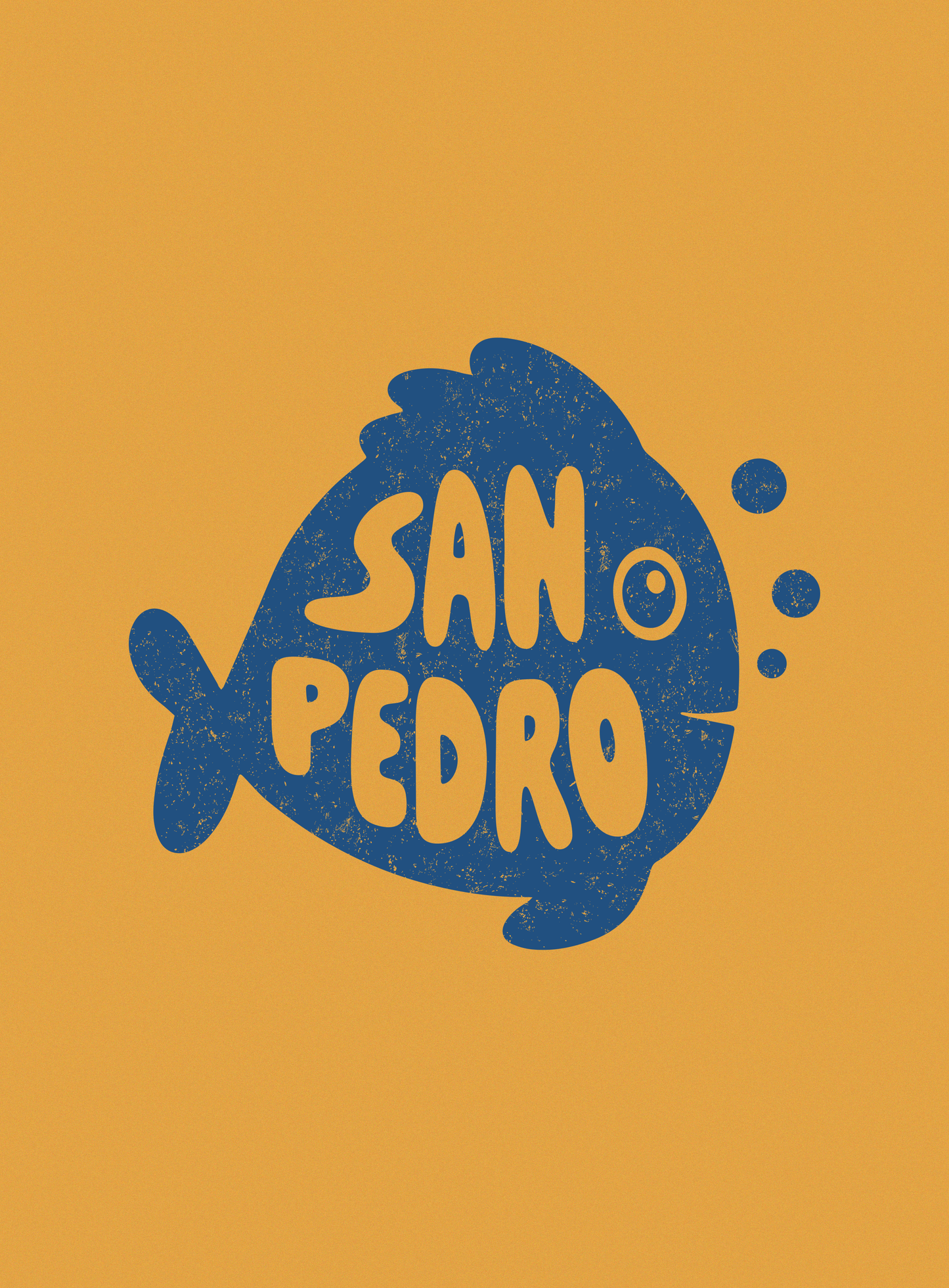 Unisex: San Pedro Flounder Tee - Mustard