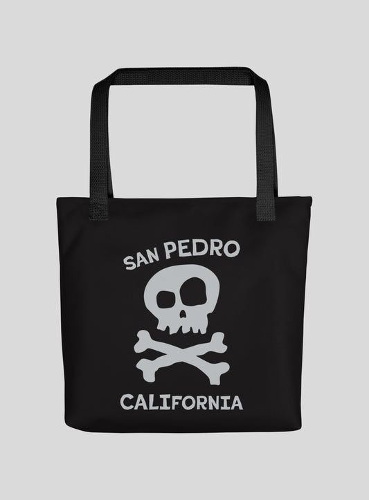 San Pedro Skull and Bones Tote Bag