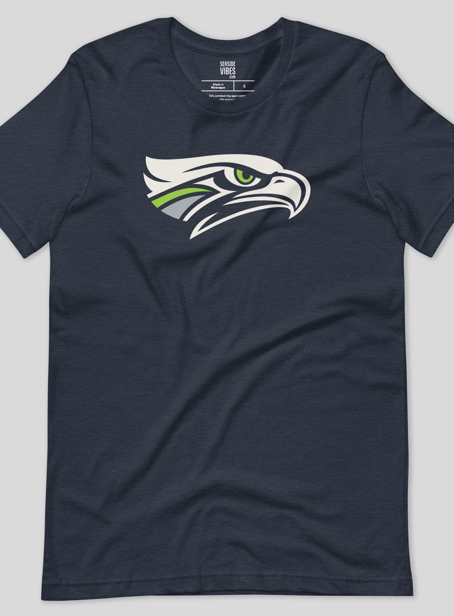 Unisex: Seahawks Logo Concept Tee - Heather Navy