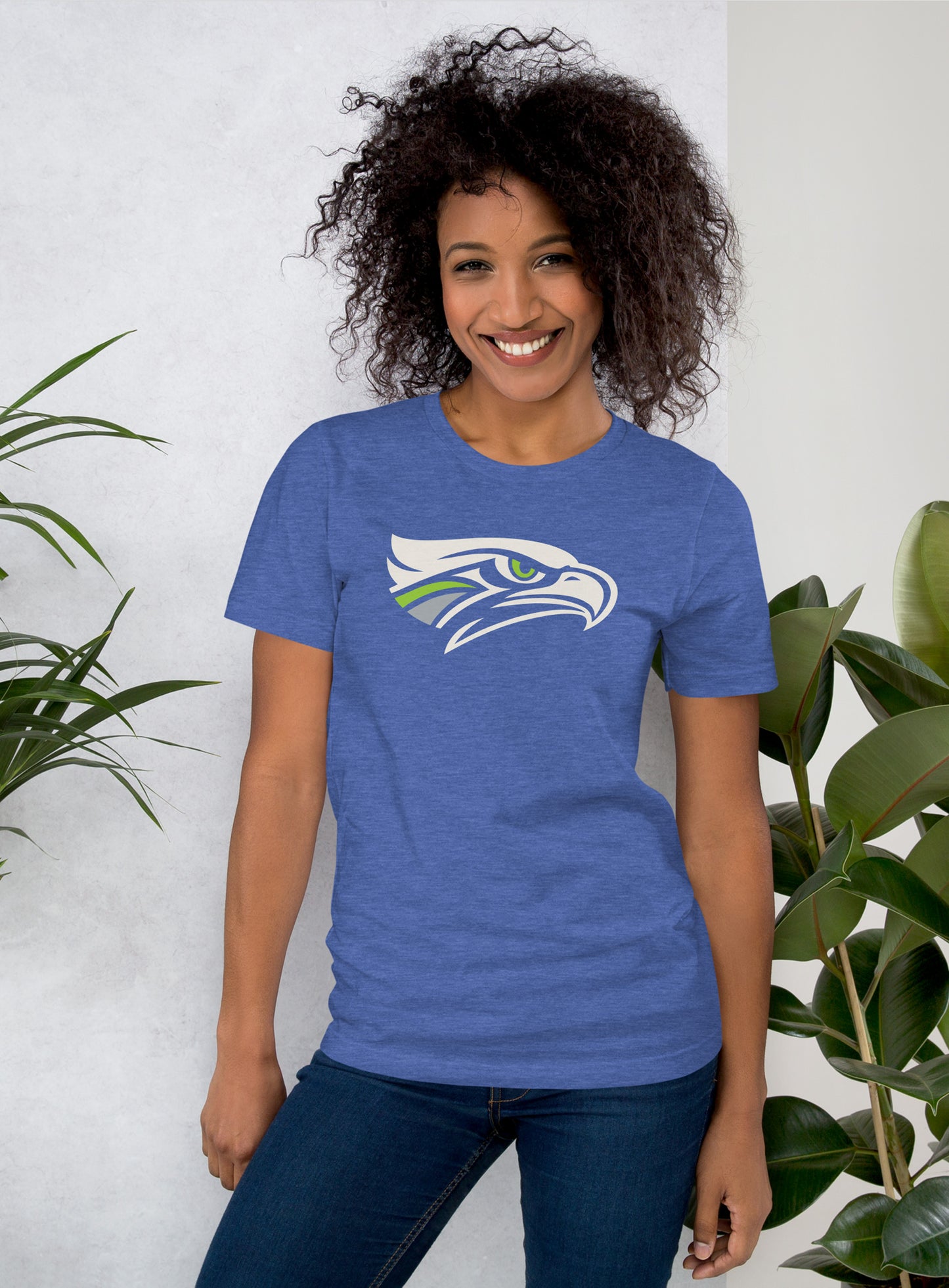 Unisex: Seahawks Logo Concept Tee - Heather True Royal