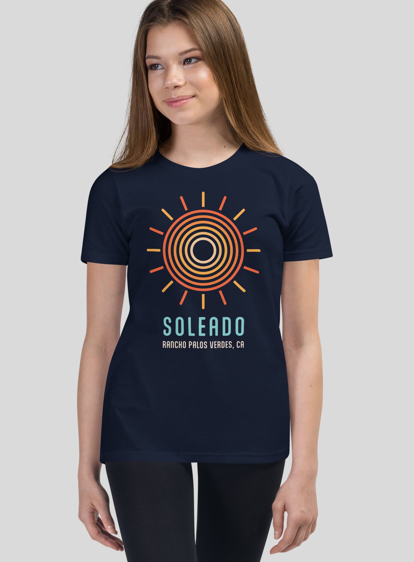 Youth: Soleado Swirl Tee - Navy