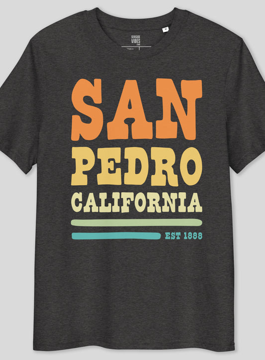 Premium Unisex: San Pedro Vibes Tee - Dark Heather Grey