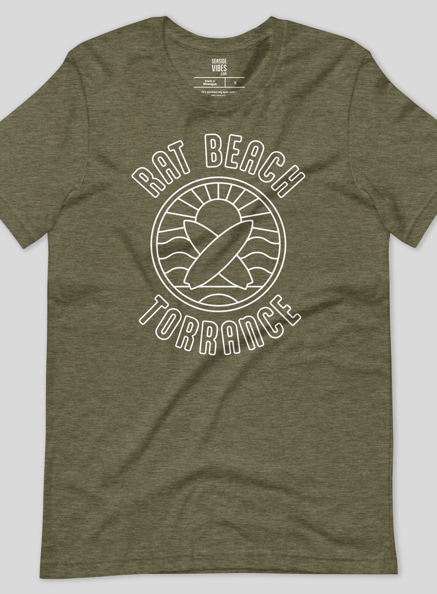 Unisex: Rat Beach Torrance Tee -  Heather Olive