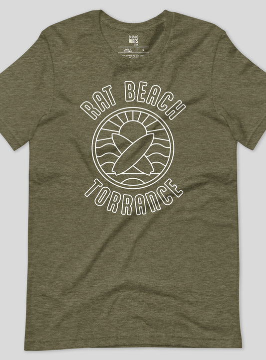 Unisex: Rat Beach Torrance Tee -  Heather Olive