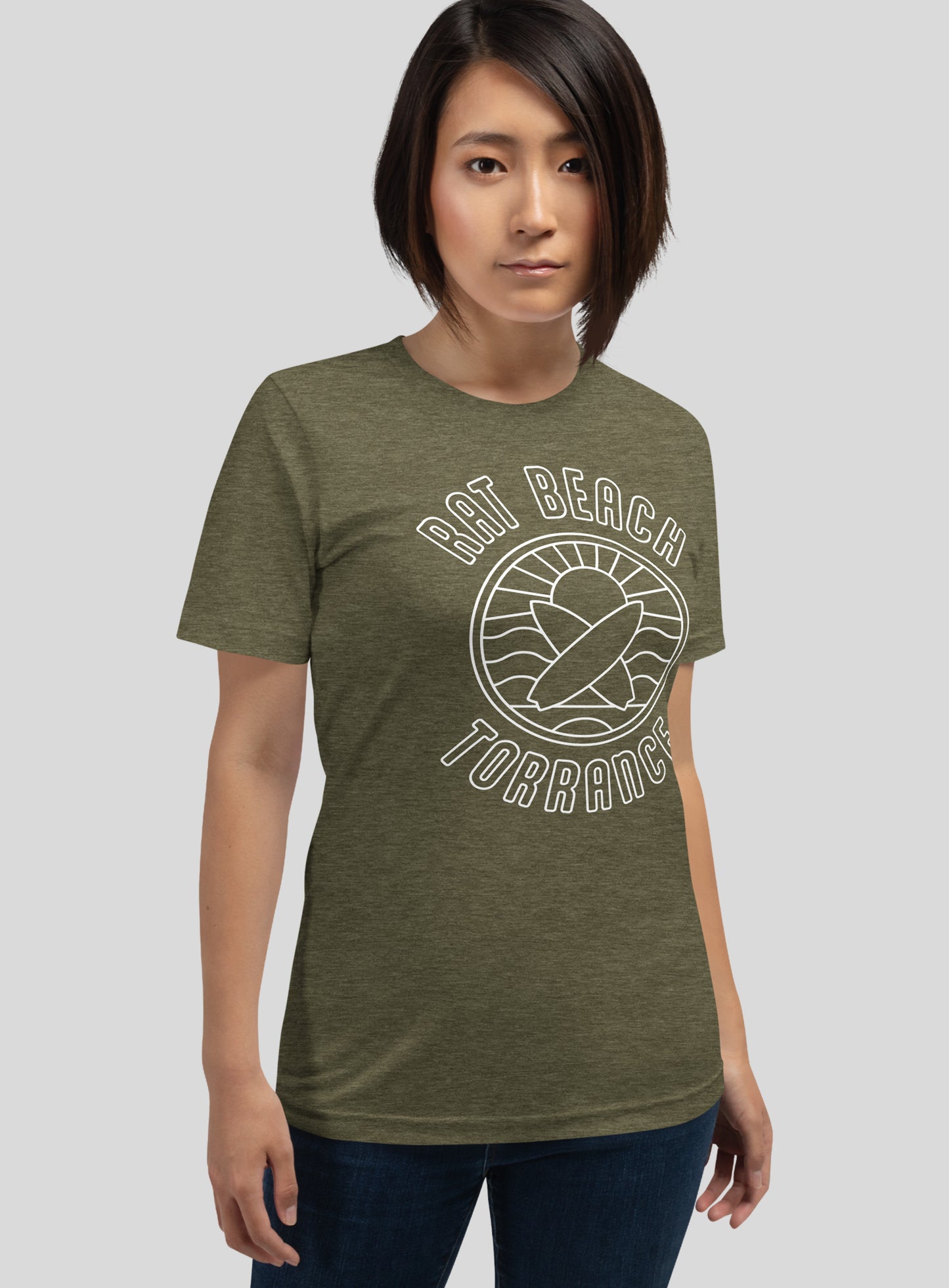 Unisex: Rat Beach Torrance Tee -  Heather Olive